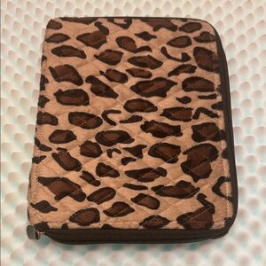 Dennis Basso Leopard print I pad cover